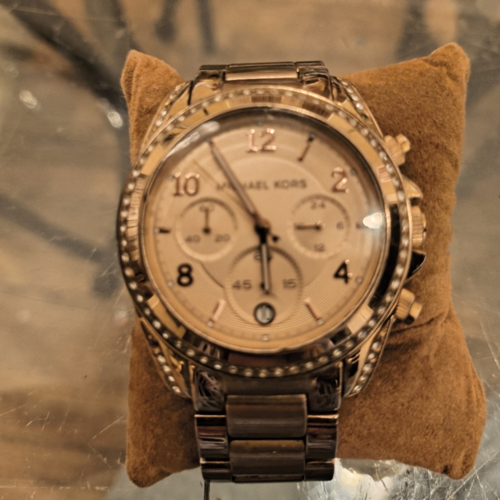 Michael Kors Rose Gold 5263 Blair Chronograph Womens Watch